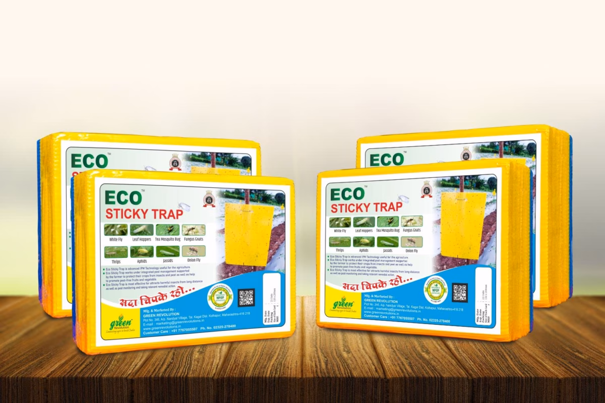 Eco Sticky Trap (Yellow/Blue) – Set of 10 & 25 Boards | GREEN REVOLUTION - Image 1