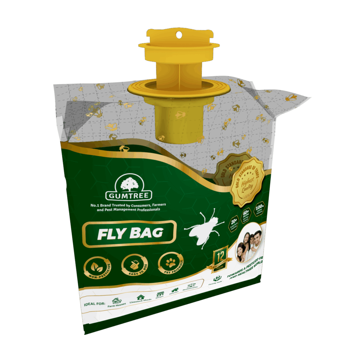 Gumtree Fly Bag – Disposable Fly Trap for Houseflies | Non-Toxic & Odor-Based Fly Control Solution - Image 1