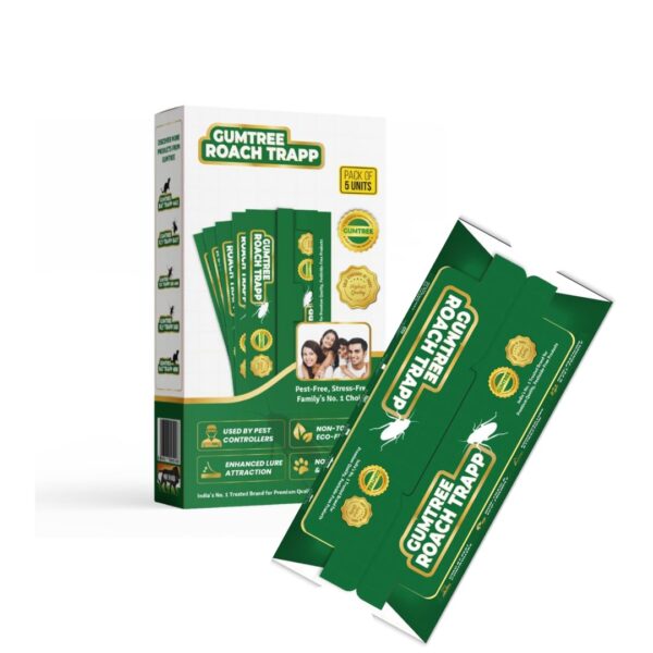 Gumtree Roach Trapp (Pack of 5) – Non-Pesticide Cockroach Trap | Safe & Effective Roach Control