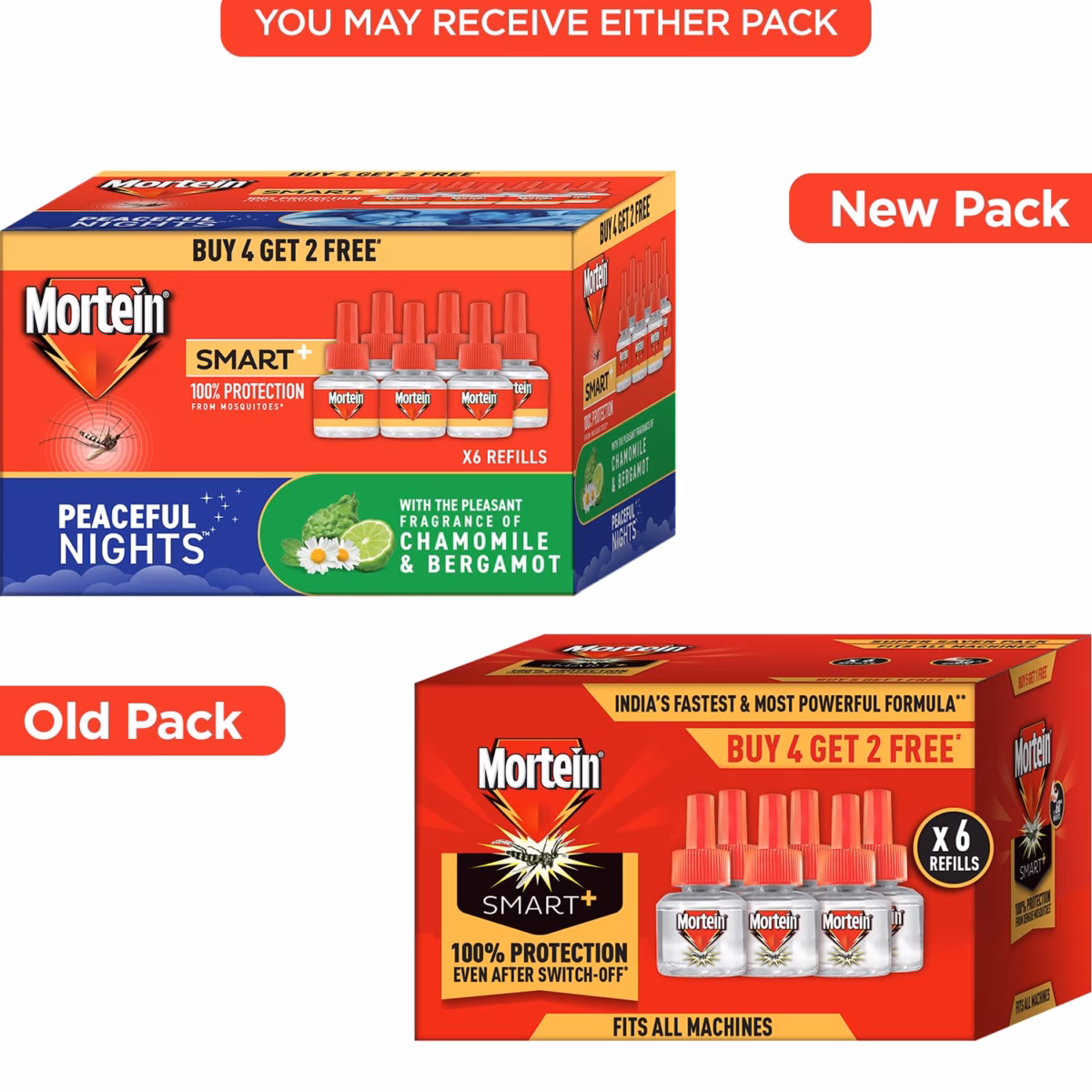Mortein SmartPlus Mosquito Repellent Refill 45ml x 6 (Buy 4 Get 2 Free) | Fits All Machines | Long-Lasting Mosquito Protection - Image 3