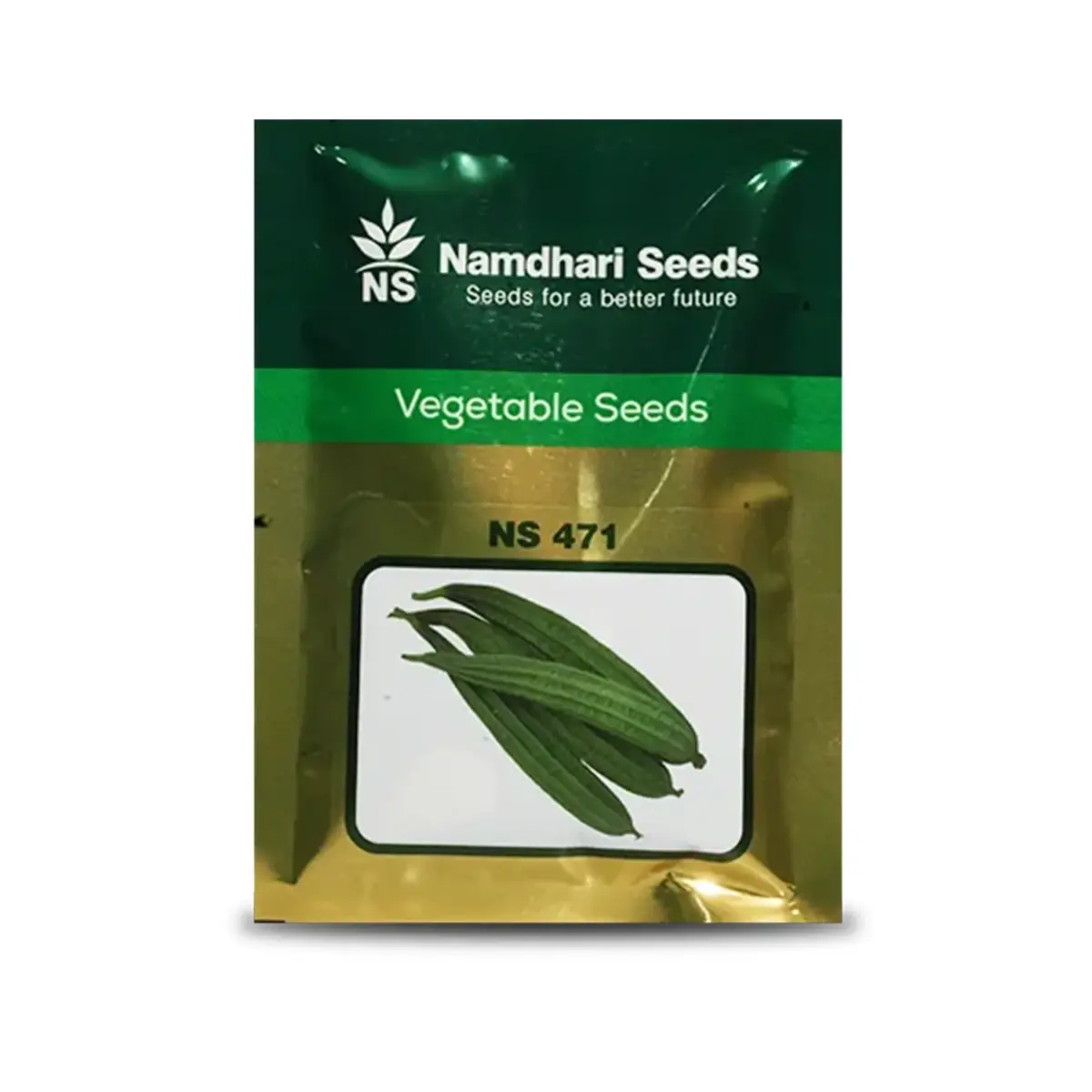Namdhari NS 471 (F1) Ridge Gourd Seeds – High Yield, Early Maturity | 25-30 cm Fruits - Image 1