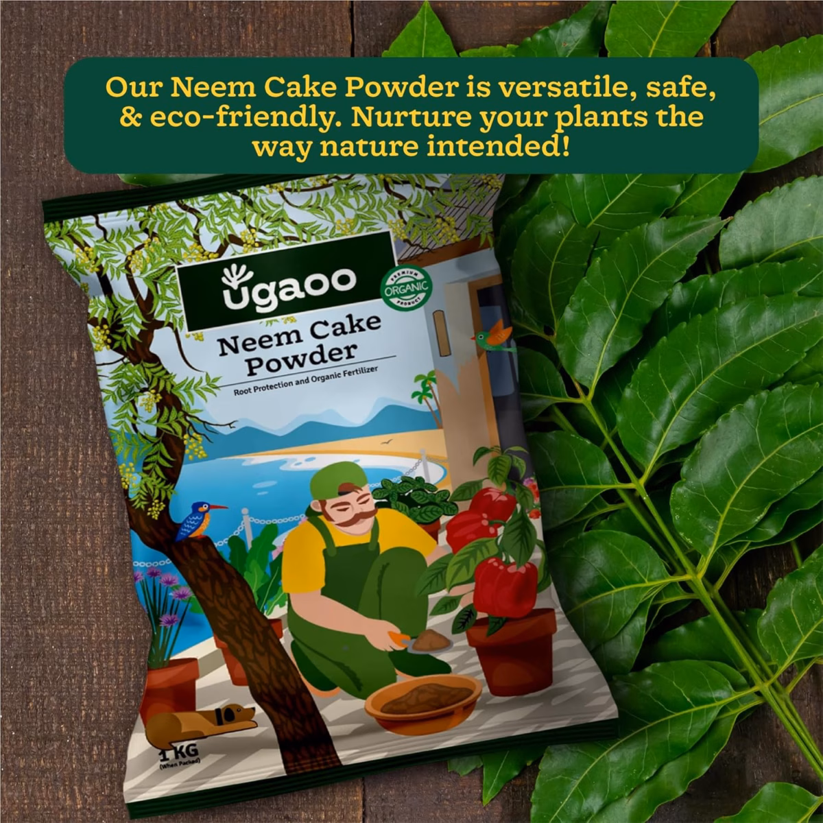 Ugaoo Neem Cake Powder 5Kg | Organic Fertilizer & Natural Pest Repellent for Plants | Soil Enricher for Healthy Growth - Image 2